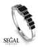 Emerald Black Diamond Mix Band - Valerie No. 39