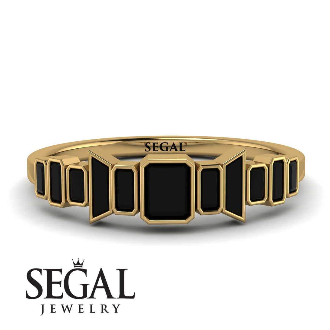 Emerald Black Diamond Mix Band - Valerie No. 37