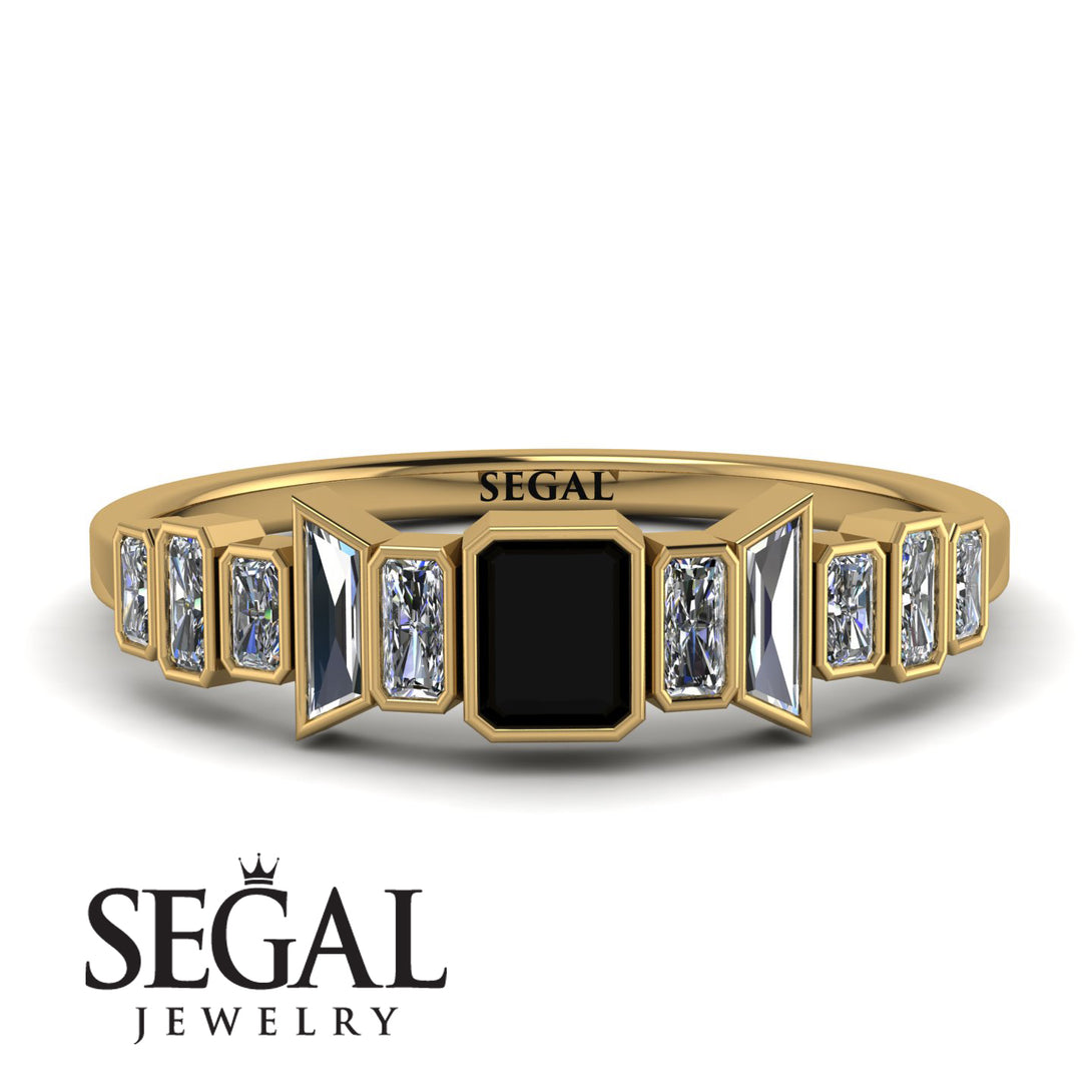 Emerald Black Diamond Mix Band - Valerie No. 7