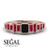 Emerald Black Diamond Mix Band - Valerie No. 53