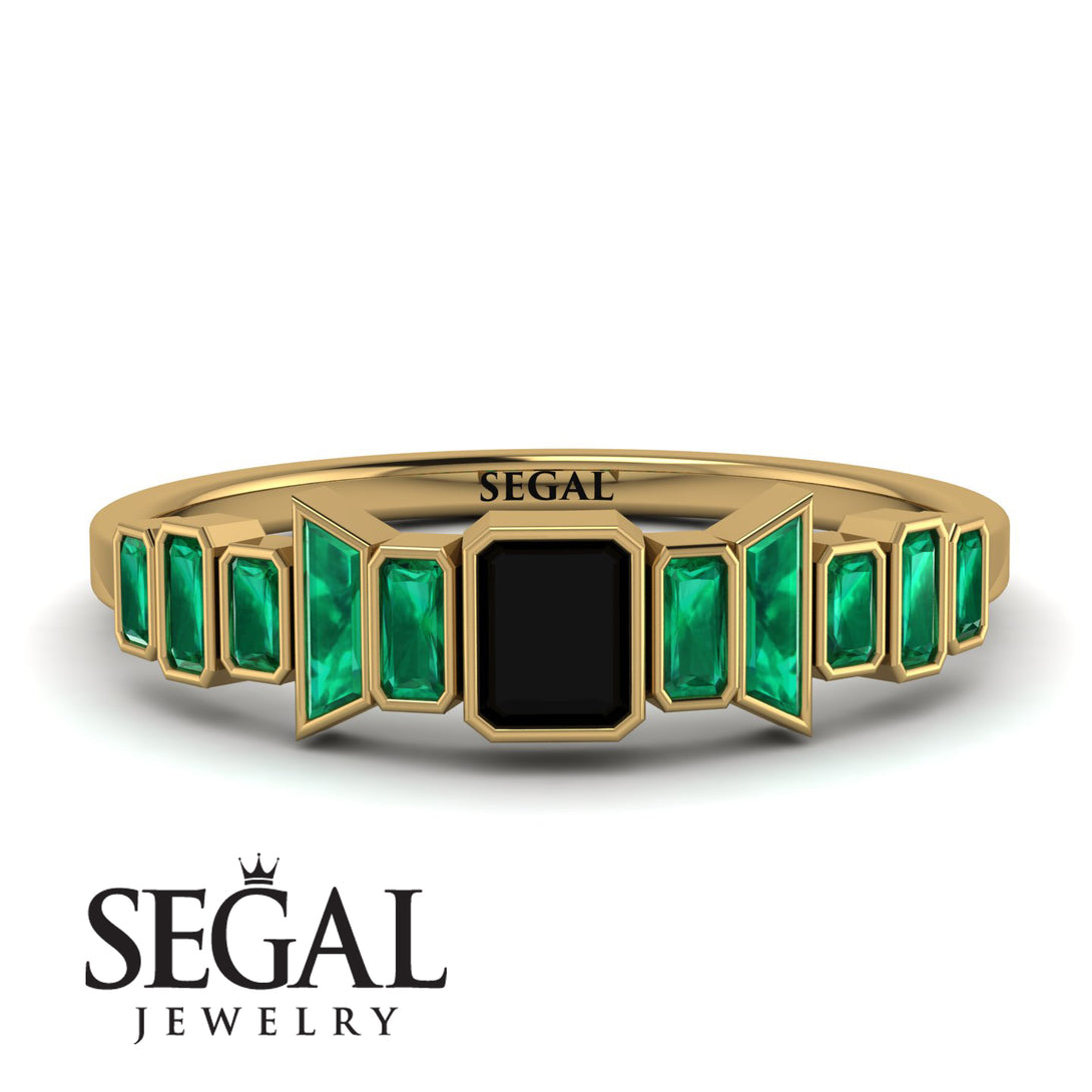 Emerald Black Diamond Mix Band - Valerie No. 22