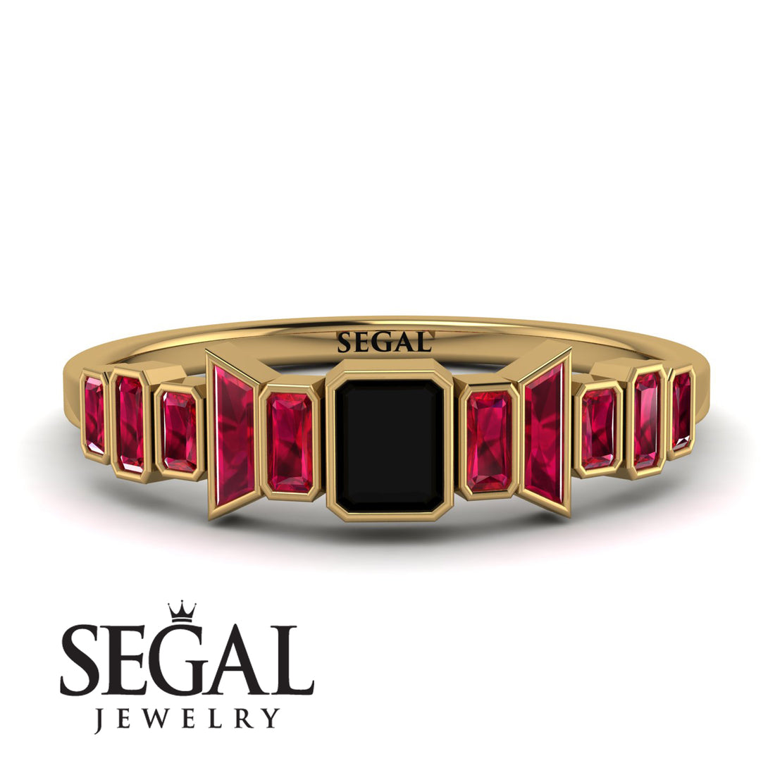 Emerald Black Diamond Mix Band - Valerie No. 52