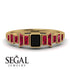 Emerald Black Diamond Mix Band - Valerie No. 52
