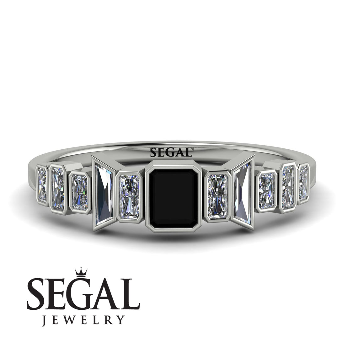Emerald Black Diamond Mix Band - Valerie No. 9
