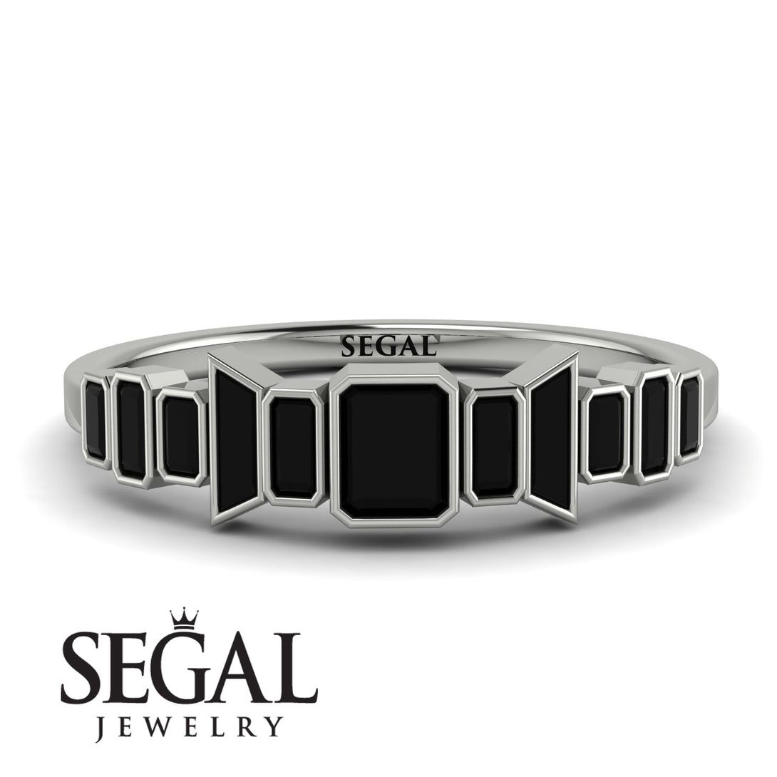 Emerald Black Diamond Mix Band - Valerie No. 39