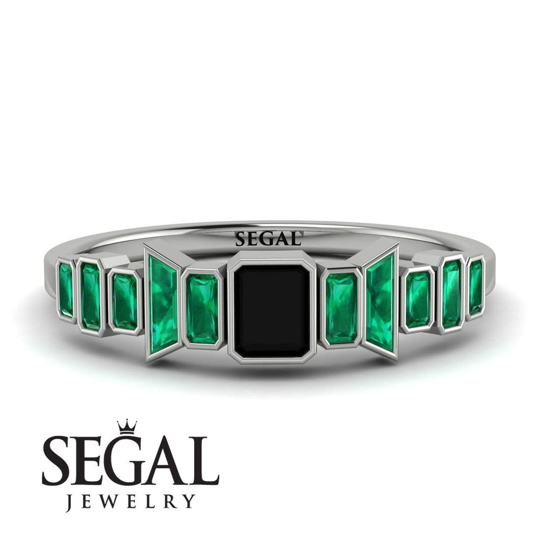 Emerald Black Diamond Mix Band - Valerie No. 24