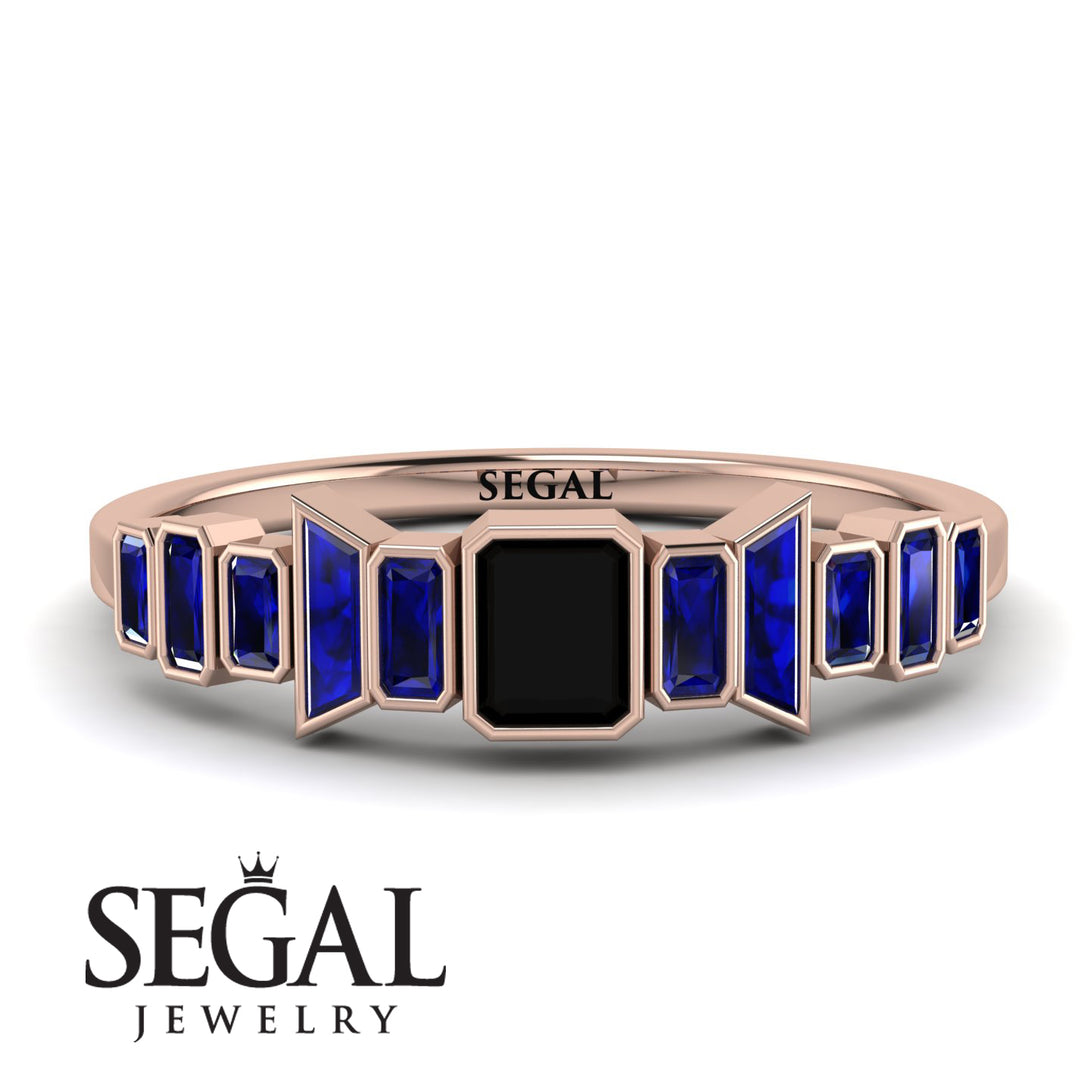 Emerald Black Diamond Mix Band - Valerie No. 68