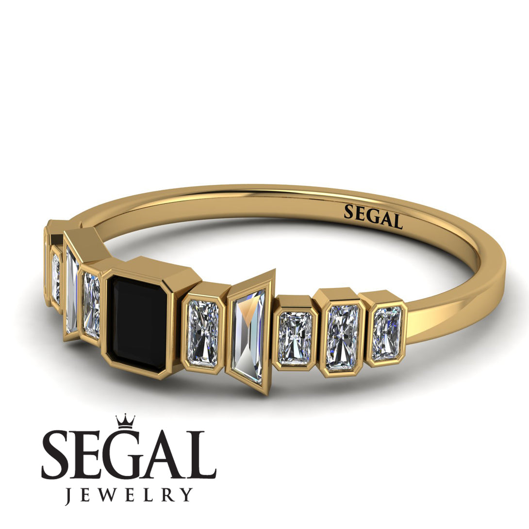 Emerald Black Diamond Mix Band - Valerie No. 7