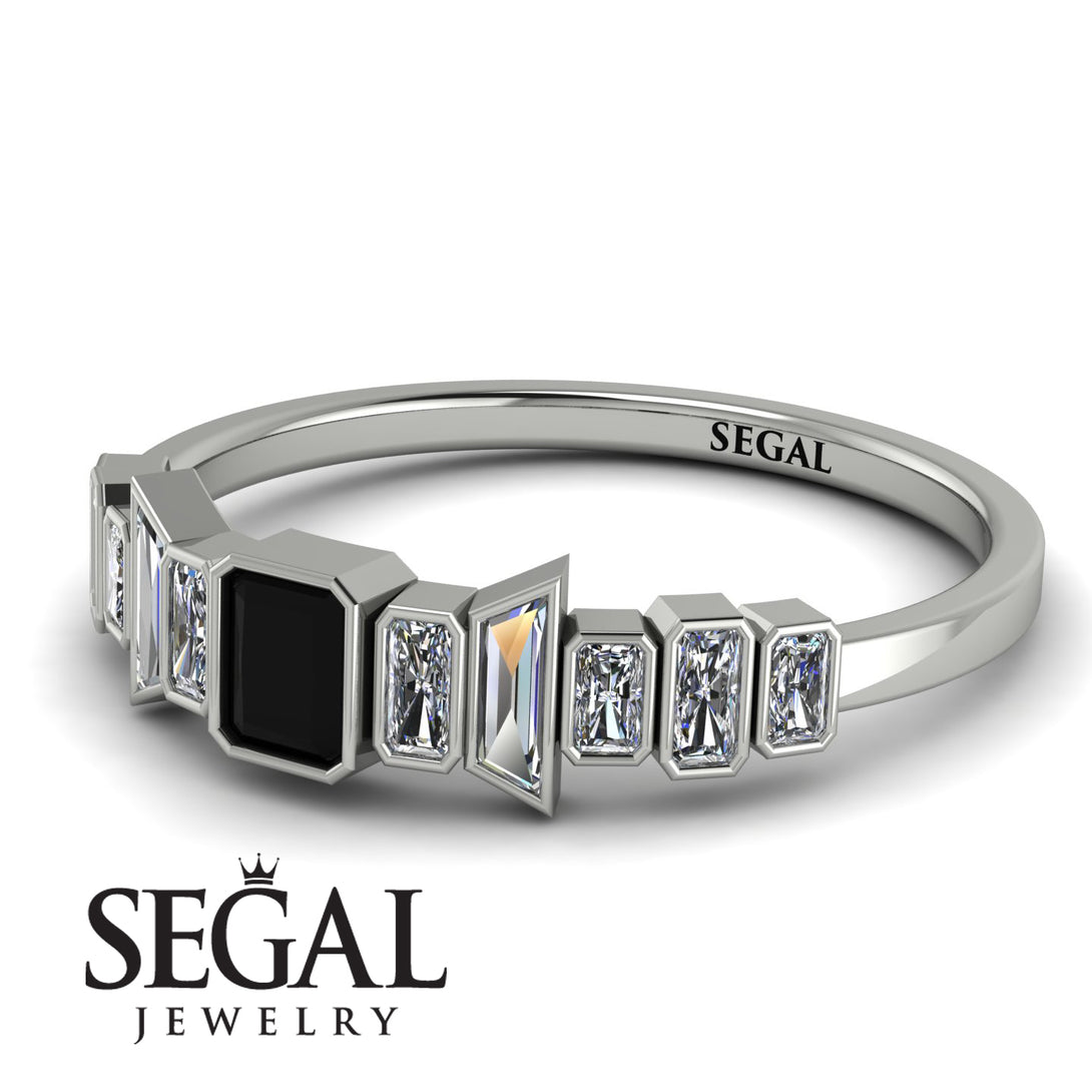 Emerald Black Diamond Mix Band - Valerie No. 9