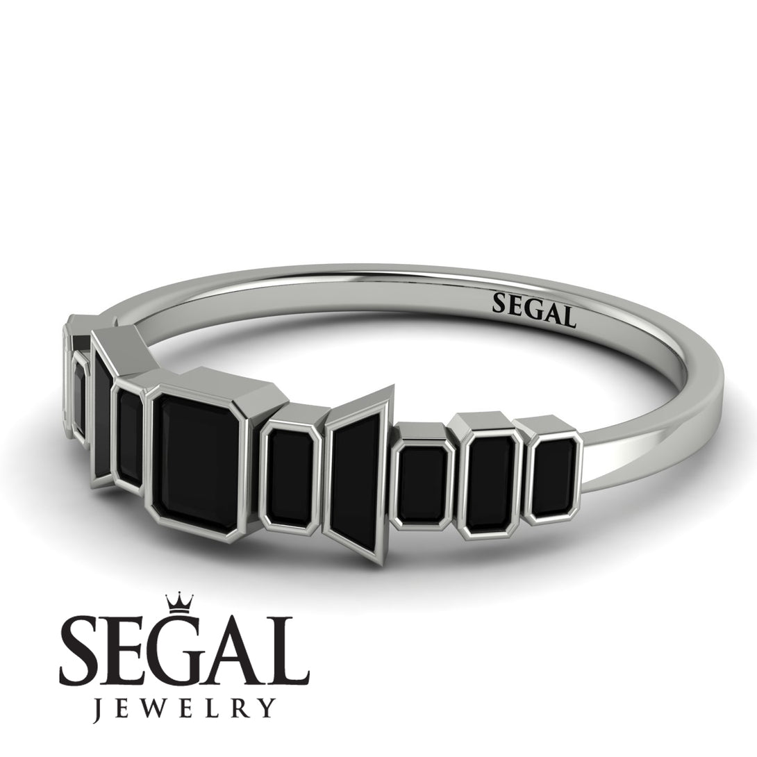 Emerald Black Diamond Mix Band - Valerie No. 39