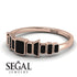 Emerald Black Diamond Mix Band - Valerie No. 38