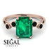 Emerald Cut Emerald Ring With Bezel - Alina No. 35 image 10