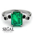Emerald Cut Emerald Ring With Bezel - Alina No. 36 image 10