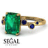 Emerald Cut Emerald Ring With Bezel - Alina No. 64 image 3