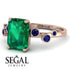 Emerald Cut Emerald Ring With Bezel - Alina No. 65 image 3