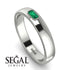 Emerald Cut Emerald Band - Londyn No. 6