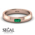 Emerald Cut Emerald Band - Londyn No. 5