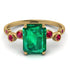 Emerald Cut Emerald Ring With Bezel - Alina No. 49 image 1