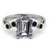 Emerald Cut Diamond Ring With Bezel - Alina No. 33 image 1
