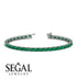 Emerald Cut Emerald Tennis Bracelet - Rachel No. 6 image 6