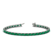 Emerald Cut Emerald Tennis Bracelet - Rachel No. 6 image 1