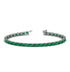 Emerald Cut Emerald Tennis Bracelet - Rachel No. 6