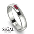 Emerald Cut Ruby Band - Londyn No. 12