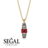 Emerald Cut Ruby Stairs Necklace - Briella No. 10 image 8