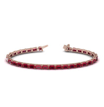 Emerald Cut Ruby Tennis Bracelet - Rachel No. 11 image 1