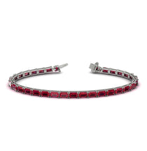 Emerald Cut Ruby Tennis Bracelet - Rachel No. 12 image 1