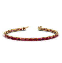Emerald Cut Ruby Tennis Bracelet - Rachel No. 10 image 1