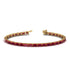 Emerald Cut Ruby Tennis Bracelet - Rachel No. 10