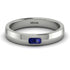 Emerald Cut Sapphire Band - Londyn No. 15