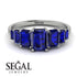 Emerald Cut Sapphire Geometrical Ring - Briella No. 75 image 15