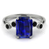 Emerald Cut Sapphire Ring With Bezel - Alina No. 45