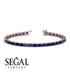 Emerald Cut Sapphire Tennis Bracelet - Rachel No. 14 image 6