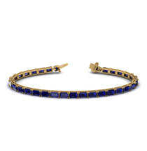 Emerald Cut Sapphire Tennis Bracelet - Rachel No. 13 image 1