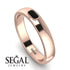 Emerald Cut Black Diamond Band - Londyn No. 8 image 2