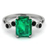 Emerald Cut Emerald Ring With Bezel - Alina No. 36 image 1