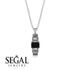 Emerald Cut Black Diamond Stairs Necklace - Briella No. 9 image 8