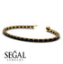 Emerald Cut Black Diamond Tennis Bracelet - Rachel No. 7