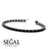Emerald Cut Black Diamond Tennis Bracelet - Rachel No. 9 image 2