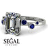 Emerald Cut Diamond Ring With Bezel - Alina No. 63 image 3