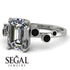 Emerald Cut Diamond Ring With Bezel - Alina No. 33