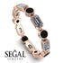 Emerald Cut Diamond Bezel Eternity Ring - Genevieve No. 32