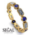Emerald Cut Diamond Bezel Eternity Ring - Genevieve No. 61