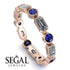 Emerald Cut Diamond Bezel Eternity Ring - Genevieve No. 62