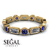 Emerald Cut Diamond Bezel Eternity Ring - Genevieve No. 61