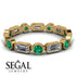 Emerald Cut Diamond Bezel Eternity Ring - Genevieve No. 16 image 2