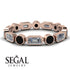 Emerald Cut Diamond Bezel Eternity Ring - Genevieve No. 32